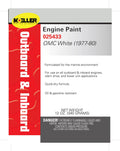 Moeller Marine Engine Spray Paint 025433, Johnson White, OEM 172748, Fits 1972-1980 Johnson Outboards