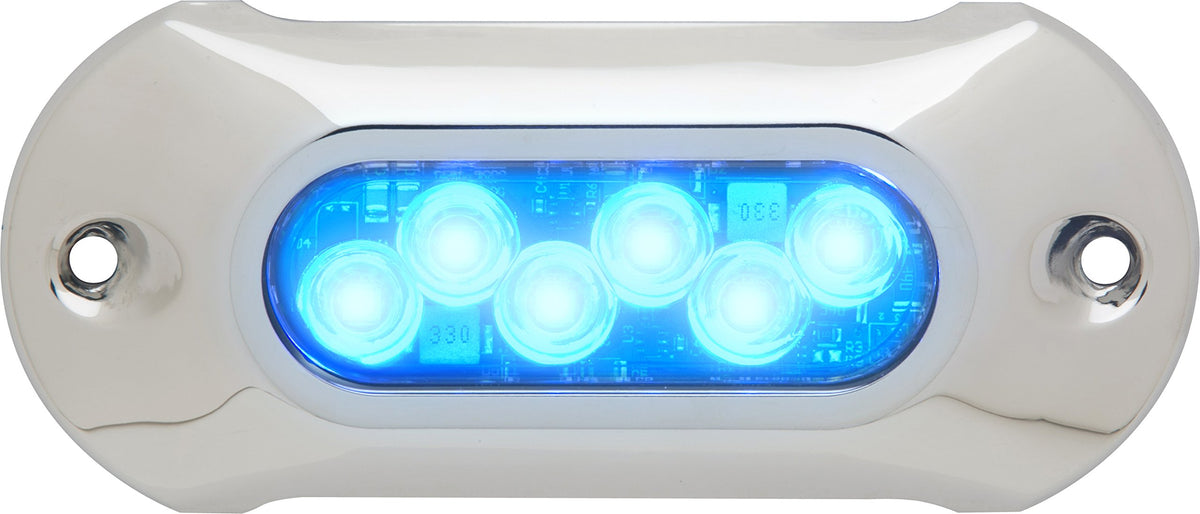 Attwood LightArmor 65UW06B-7 5 Inch LED Underwater Boat Light, Sapphire Blue, 12V/24V