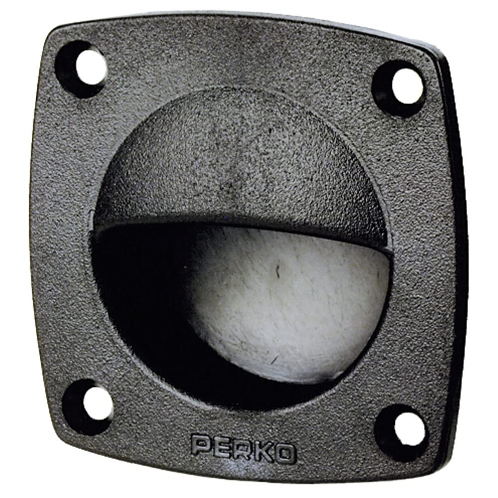 Perko 1016DP0BLK Flush Pull, Black Zinc Alloy, Fits 1-3/4 Inch Hole