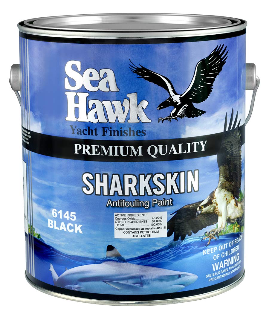 Sea Hawk Sharkskin Black Antifouling Bottom Paint, Copper Epoxy, Gallon, 6145/GL