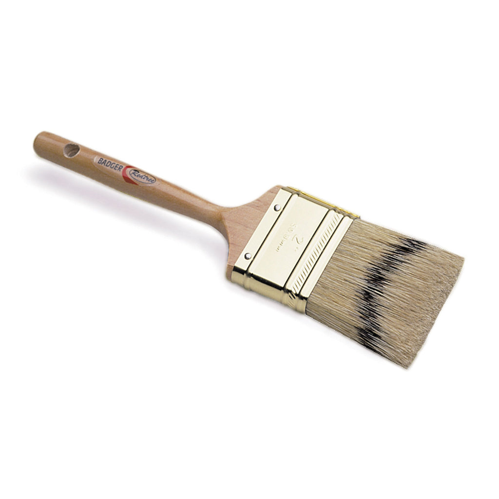 Redtree Industries Badger Fine Finish Natural Bristle Paint Brush Line - Available in 1" to 3"