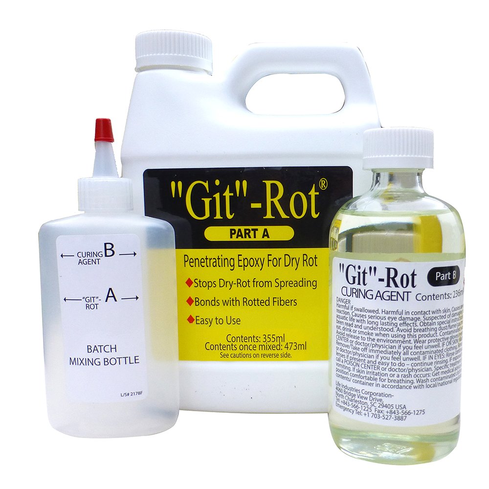 BoatLife Git-Rot Penetrating Epoxy Wood Rot Restorer - Available in 4 oz to Quart Kits