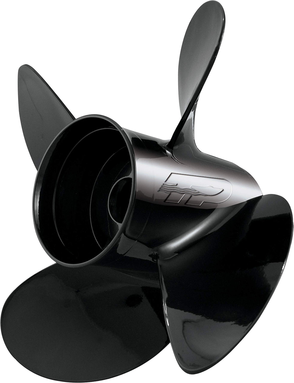 Turning Point Propellers Hustler 21502141 Aluminum 4-Blade Propeller 14x21 LH, 4-3/4 Inch Gear Case, 90-300+ HP