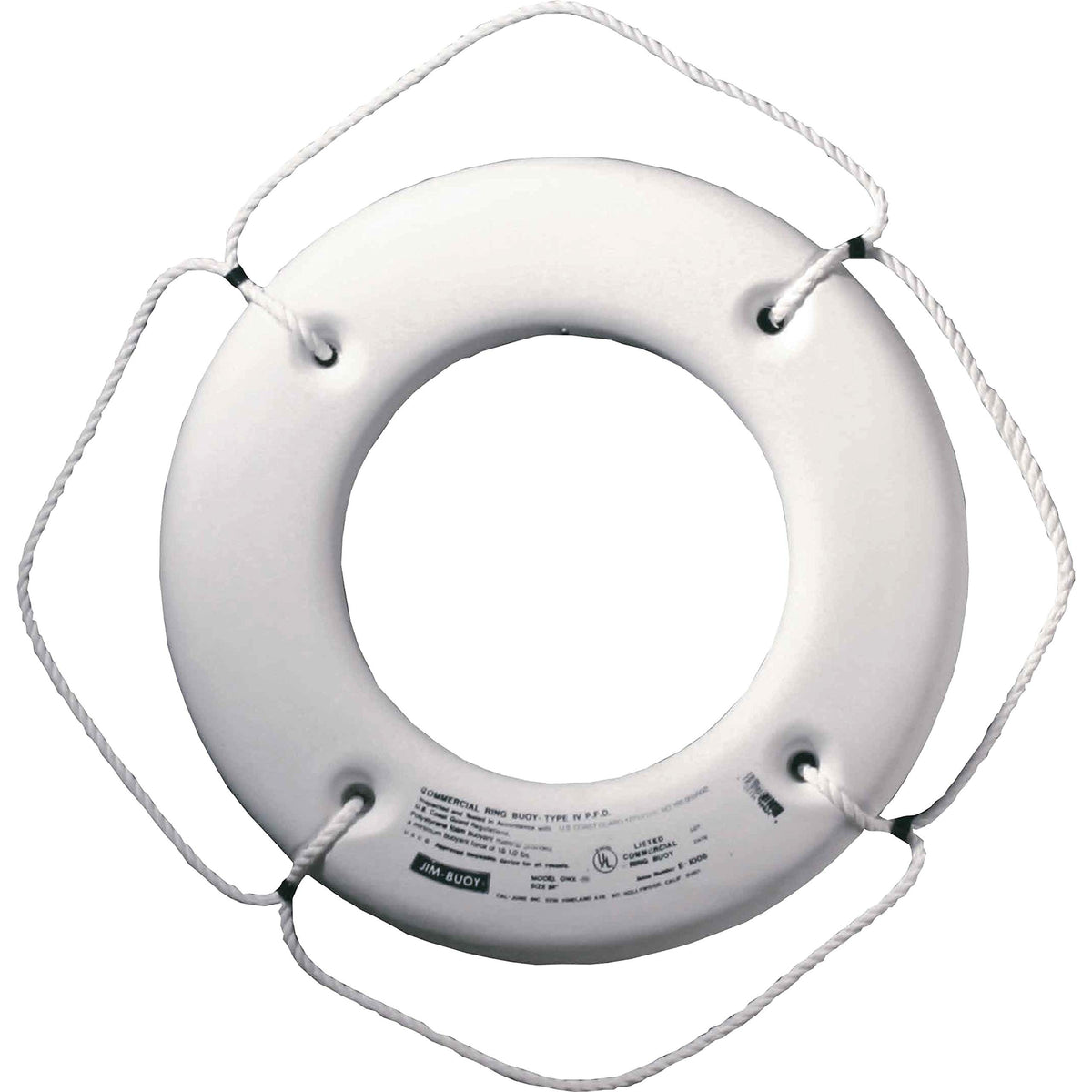Cal-June Jim-Buoy HS Hard Shell USCG-Approved Ring Buoy, 20" to 24"