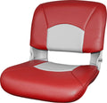 Tempress All-Weather High-Back Boat Seat, Red/Gray, Universal Fit