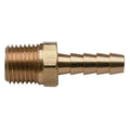 Moeller Brass Hose Barb Fitting, 1/4 in. NPT x 3/8 in. Barb, Part 033434-10