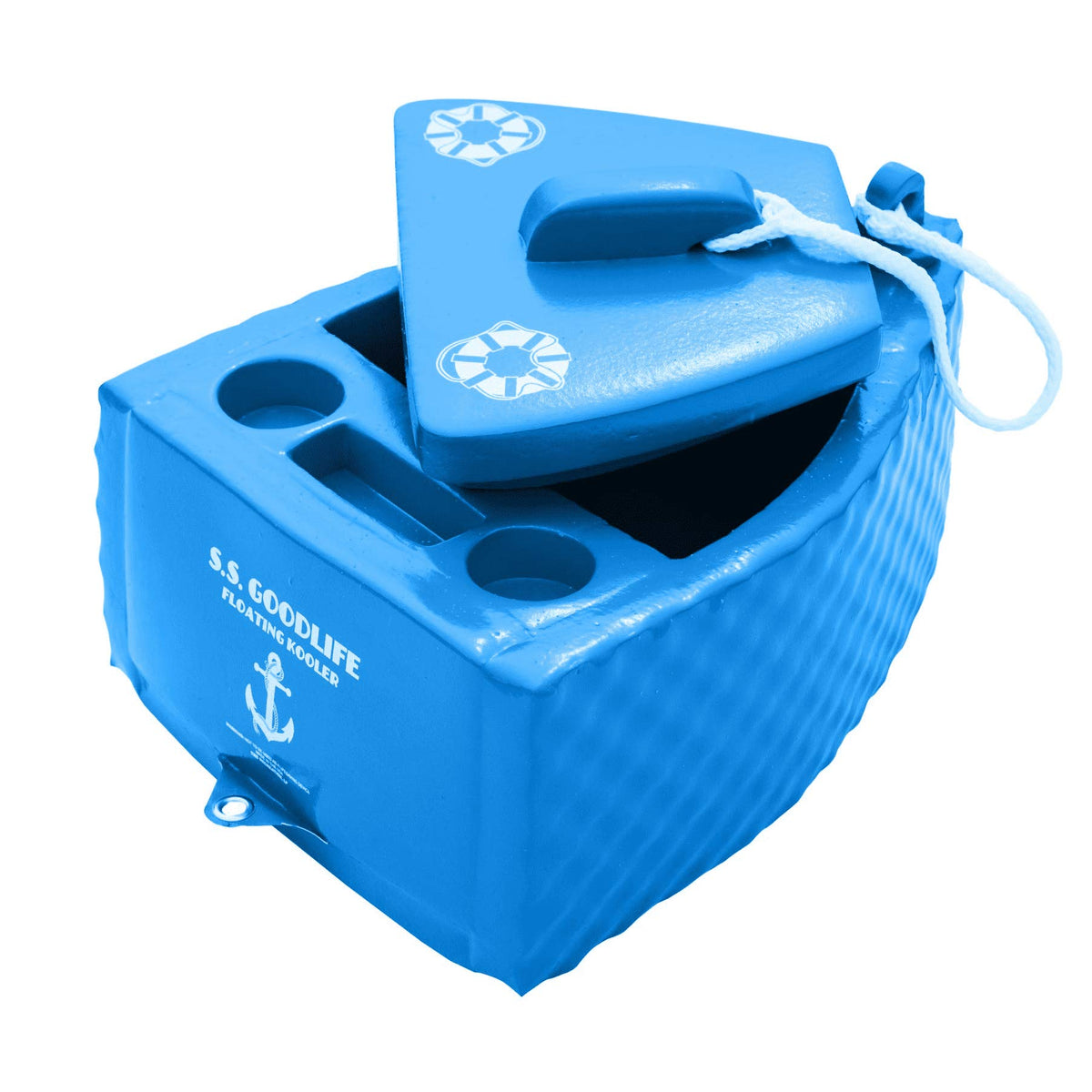 TRC Recreation SS Goodlife Floating Kooler Beverage Cooler, Bahama Blue, 18 Cup Capacity