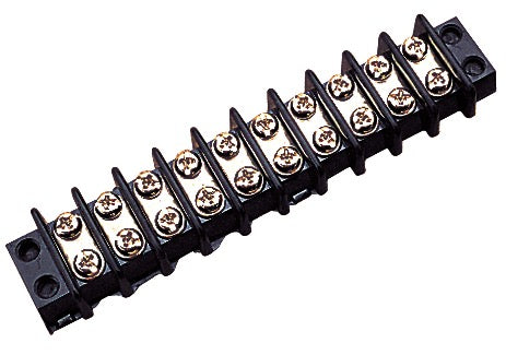 Sea-Dog 426624-1 Terminal Block, 4 Position Bakelite Marine Terminal Block, 20 Amp