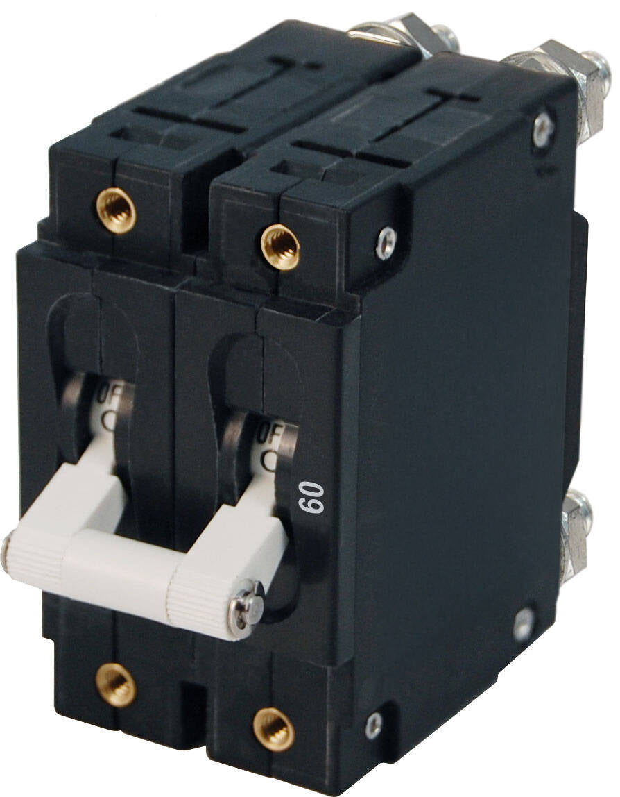Blue Sea Systems C-Series Double Pole Toggle Circuit Breaker, 120/240V AC - Available in 60A and 100A