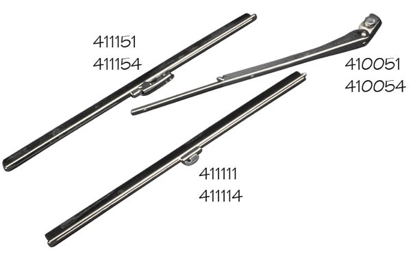 Sea-Dog Replacement Wiper Arm 410054-1, 9 to 14-3/4 Inch Adjustable, Hinge Style, Chrome Plated Brass and Stainless Steel
