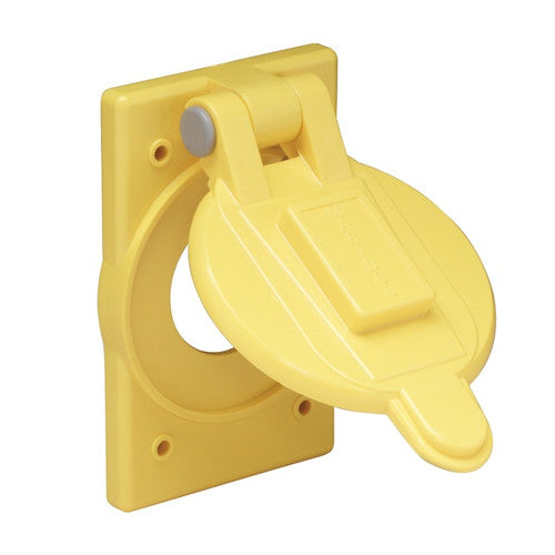 Marinco 7420CR Weatherproof Shore Power Receptacle Cover with Lift Lid, Fits 15/20/30-Amp Single Receptacles