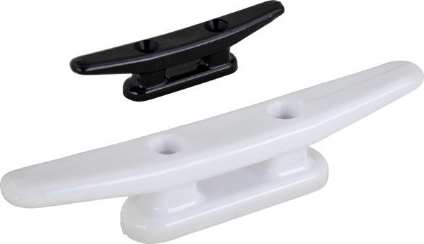 Sea-Dog Open Base Cleat, 4 Inch Black Nylon Boat Cleat with #8 Fastener Holes
