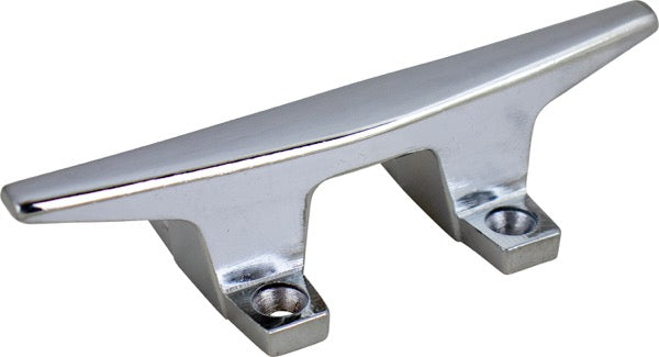 Sea-Dog 4-Hole Hollow Base Cleat, 6 Inch, Die Cast Chrome Plated Zinc
