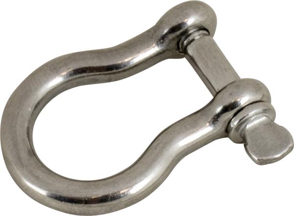 Sea-Dog Bow Shackle 147060-1, 3/8 Inch Pin, Investment Cast 316 Stainless Steel Screw Pin Shackle