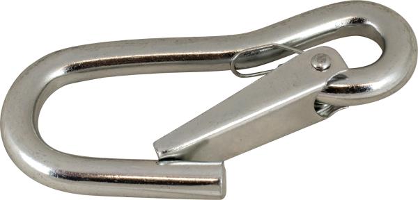 Sea-Dog Spring Hook 155630-1, 4-1/16 Inch, 1,200 lb Breaking Strength, Electro-Galvanized Steel