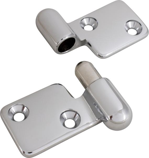 Sea-Dog 204278-1 Take-Apart Hinge, Left Side, Forged Brass Chrome Plated, 3-7/8 Inch