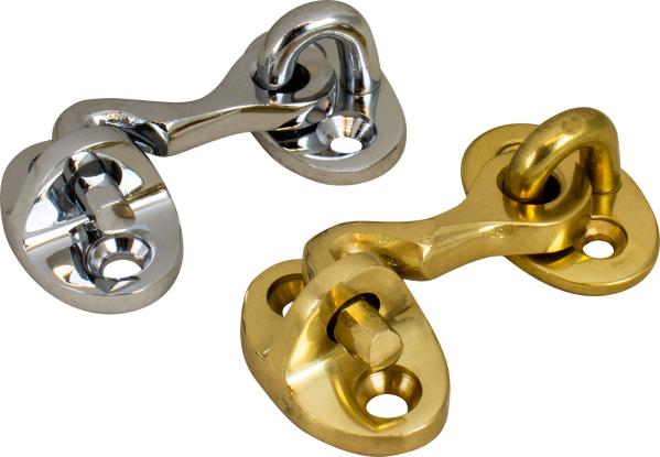 Sea-Dog Door Hook 1-1/2 Inch, Chrome Plated Brass, Part 222050-1