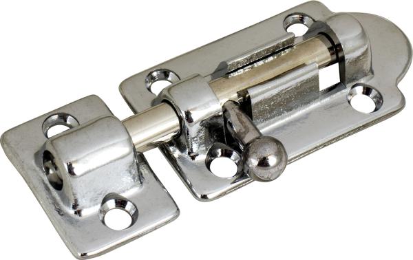 Sea-Dog Barrel Bolt 222522-1, Chrome Plated Brass, 2-7/8 Inch, for Doors and Cabinets