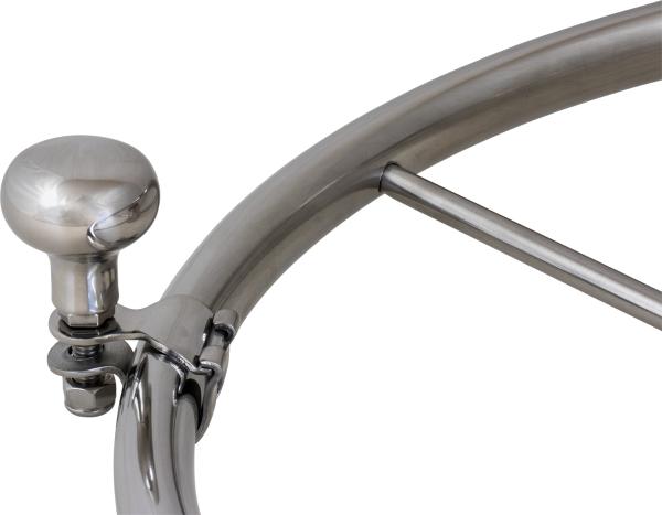 Sea-Dog 230215 Destroyer Stainless Steel Boat Steering Wheel, 15 Inch, 25 Degree, 3-Spoke