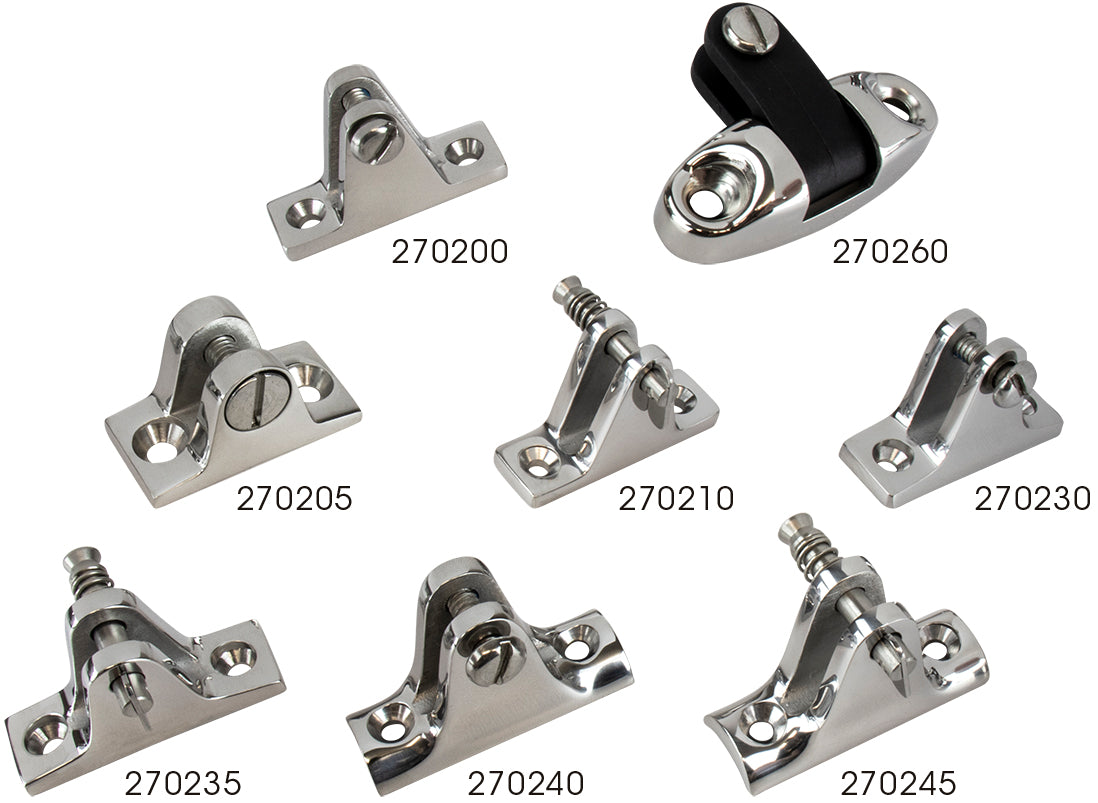 Sea-Dog 90 Degree Deck Hinge, 3/4" x 2-1/4" Base, 316 Stainless Steel, Part 270200-1