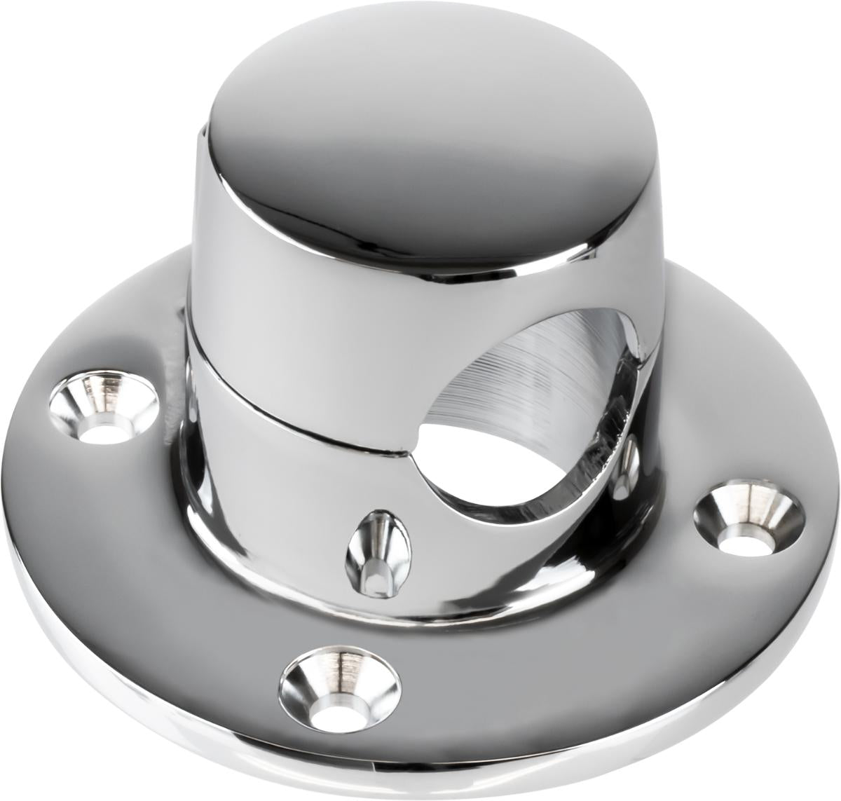 Sea-Dog Hinged Chain Deck Pipe 322080-1, Chrome Plated Die Cast Brass, 1 Inch Opening
