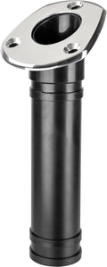 Sea-Dog Flush Mount Rod Holder with Stainless Steel Top, Fits Rods up to 1-5/8 Inch