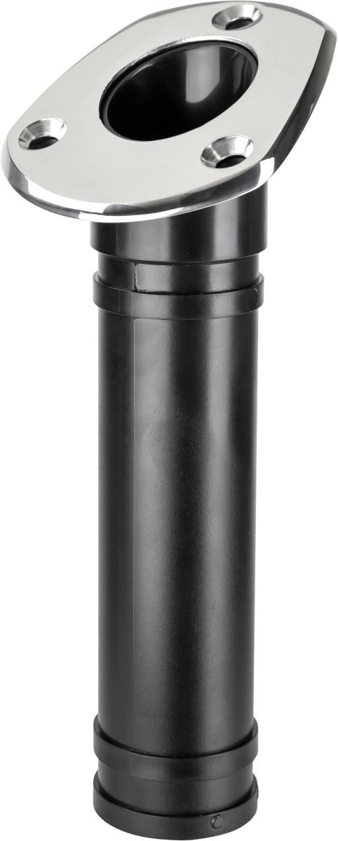 Sea-Dog Flush Mount Rod Holder with Stainless Steel Top, Fits Rods up to 1-5/8 Inch