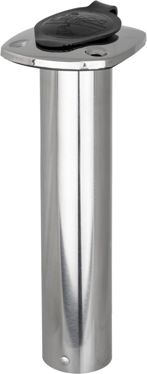 Sea-Dog Flush Mount Rod Holder with Cap, 316 Stainless Steel - Available in 30 Degree and 90 Degree