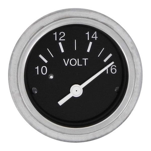 Sierra Voltmeter 80134P, 12 Volt Heavy Duty Nylon Gauge, 2 Inch, 10-16 VDC
