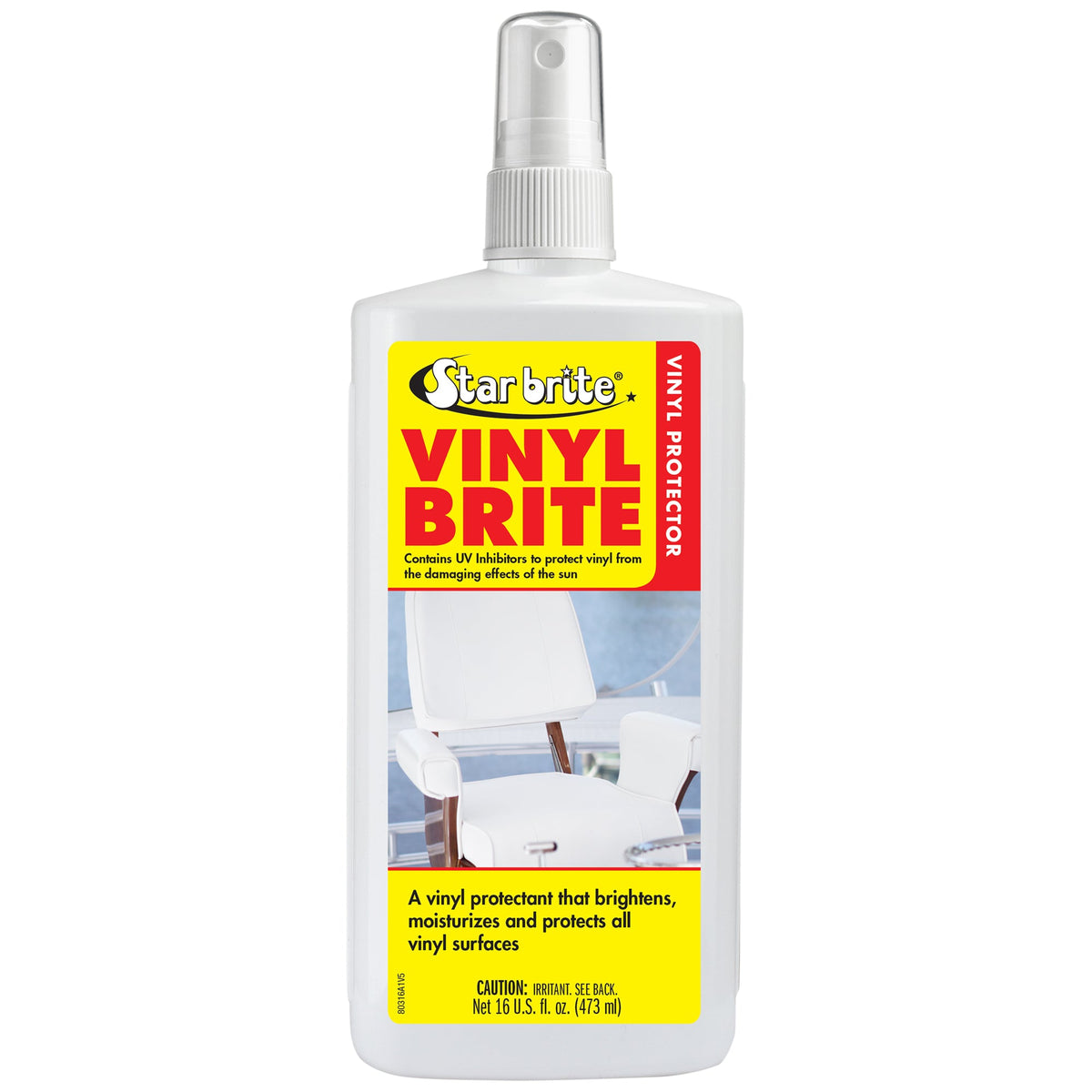 STAR BRITE Vinyl Brite Protector 16 oz - UV Protectant for Vinyl, Rubber, Plastic & Fiberglass