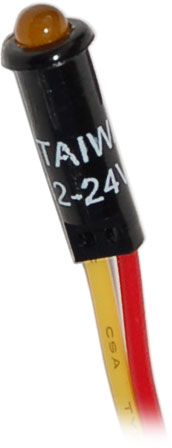 Blue Sea Systems 8033 LED Indicator Light - Amber, 12/24V DC