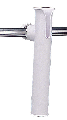 Sea-Dog Rail Mount Rod Holder 327161-1, White Polypropylene, Fits 7/8 to 1 Inch Round Rail Tubing