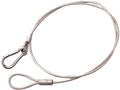 Sea-Dog Outboard Motor Safety Cable, 4 Feet 2 Inches, Vinyl Coated Steel Wire with Snap Hook, 371599-1