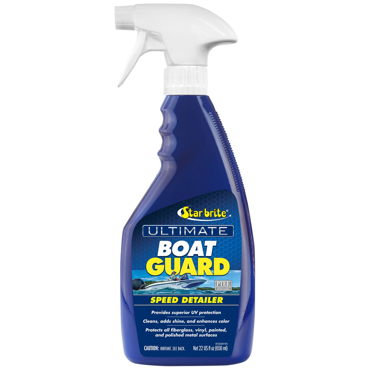 Star brite Ultimate Boat Guard Speed Detailer - 22 oz Spray-On UV Protectant for Fiberglass, Vinyl, and Painted Surfaces