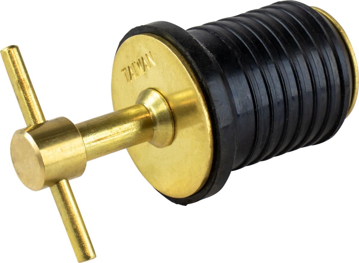 Sea-Dog T-Handle Drain Plug, 1 Inch Brass, 520080-1