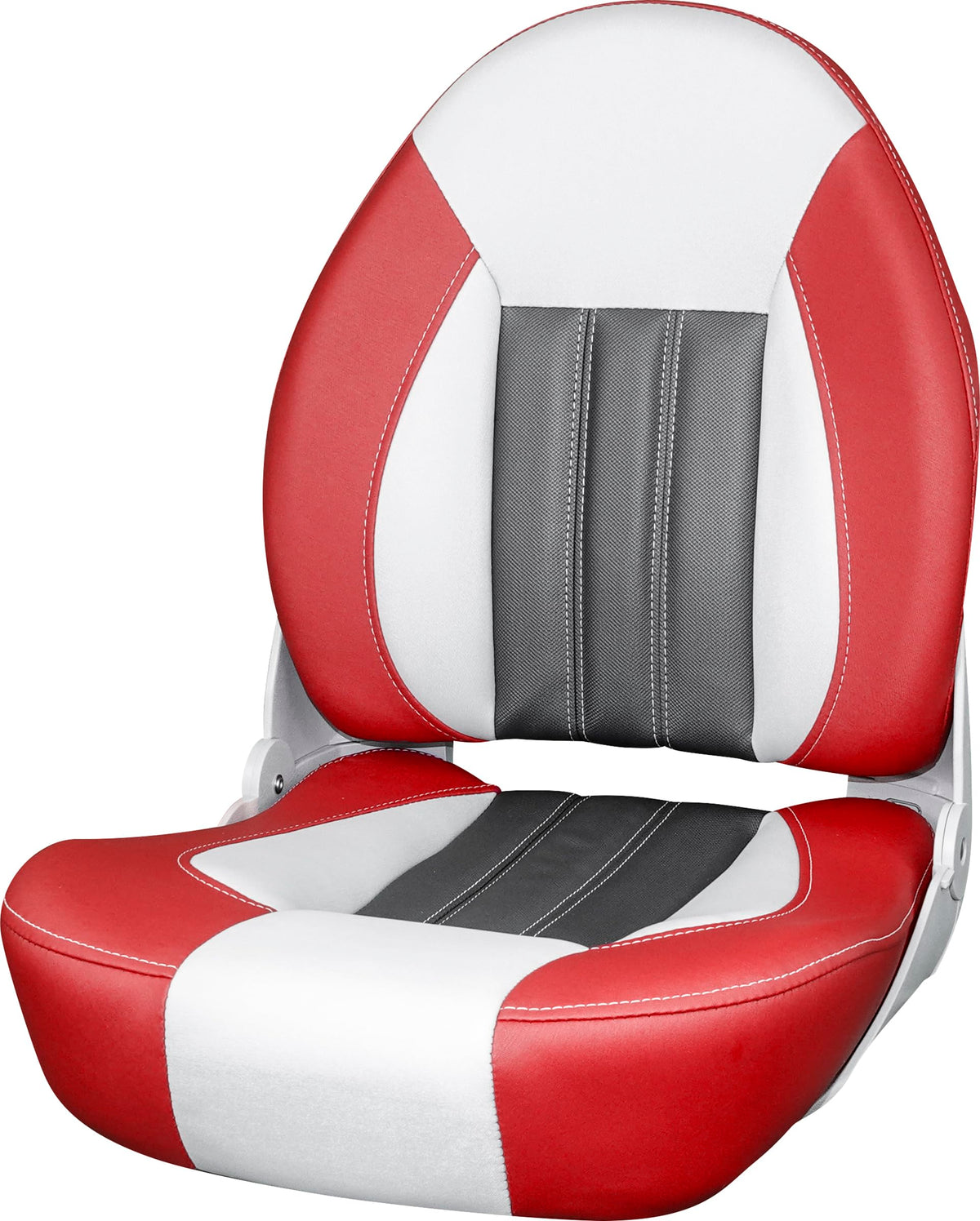 Tempress 68450 Probax High-Back Orthopedic Boat Seat, Red/Gray/Carbon