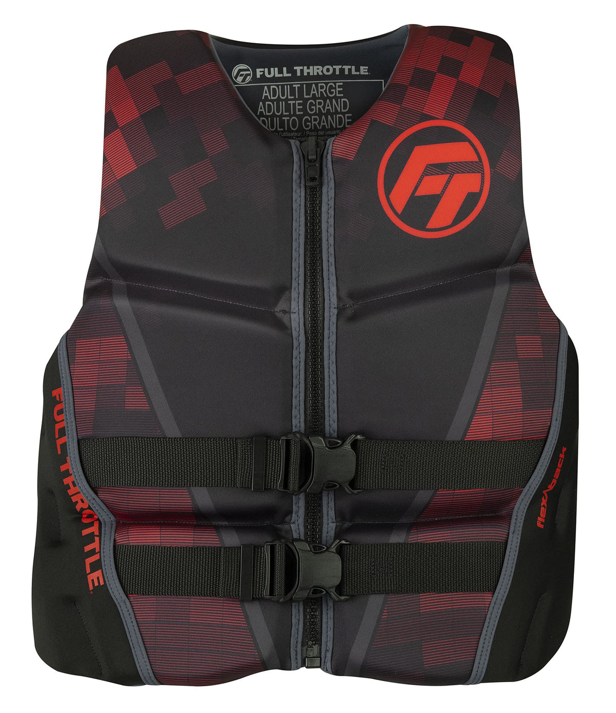 Full Throttle Rapid-Dry Neoprene Youth Life Jacket, Red, X-Large