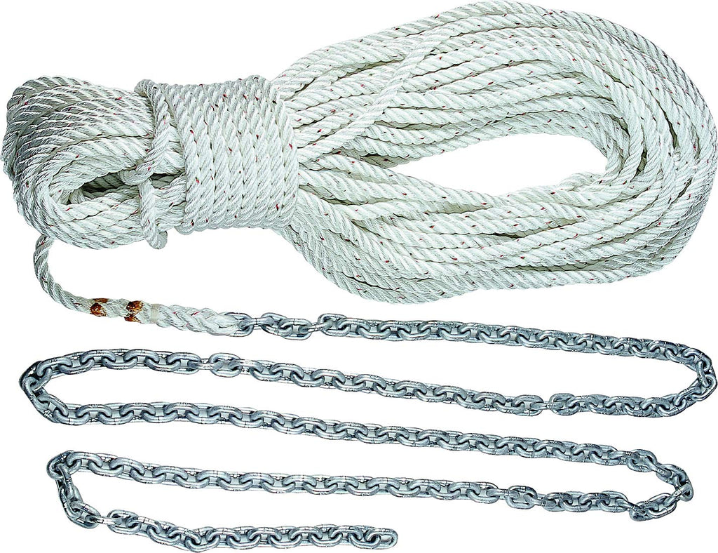 Lewmar G4 Chain & 8-Plait Rope Anchor Rode - Available in 10' to 30' Chain with 150' to 200' Rope