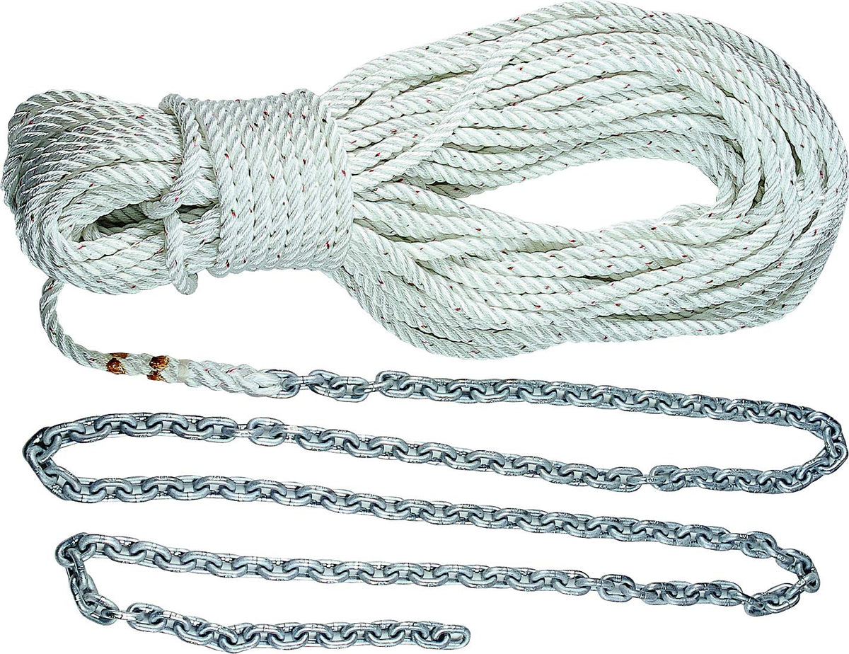Lewmar G4 Chain & 8-Plait Rope Anchor Rode - Available in 10' to 30' Chain with 150' to 200' Rope