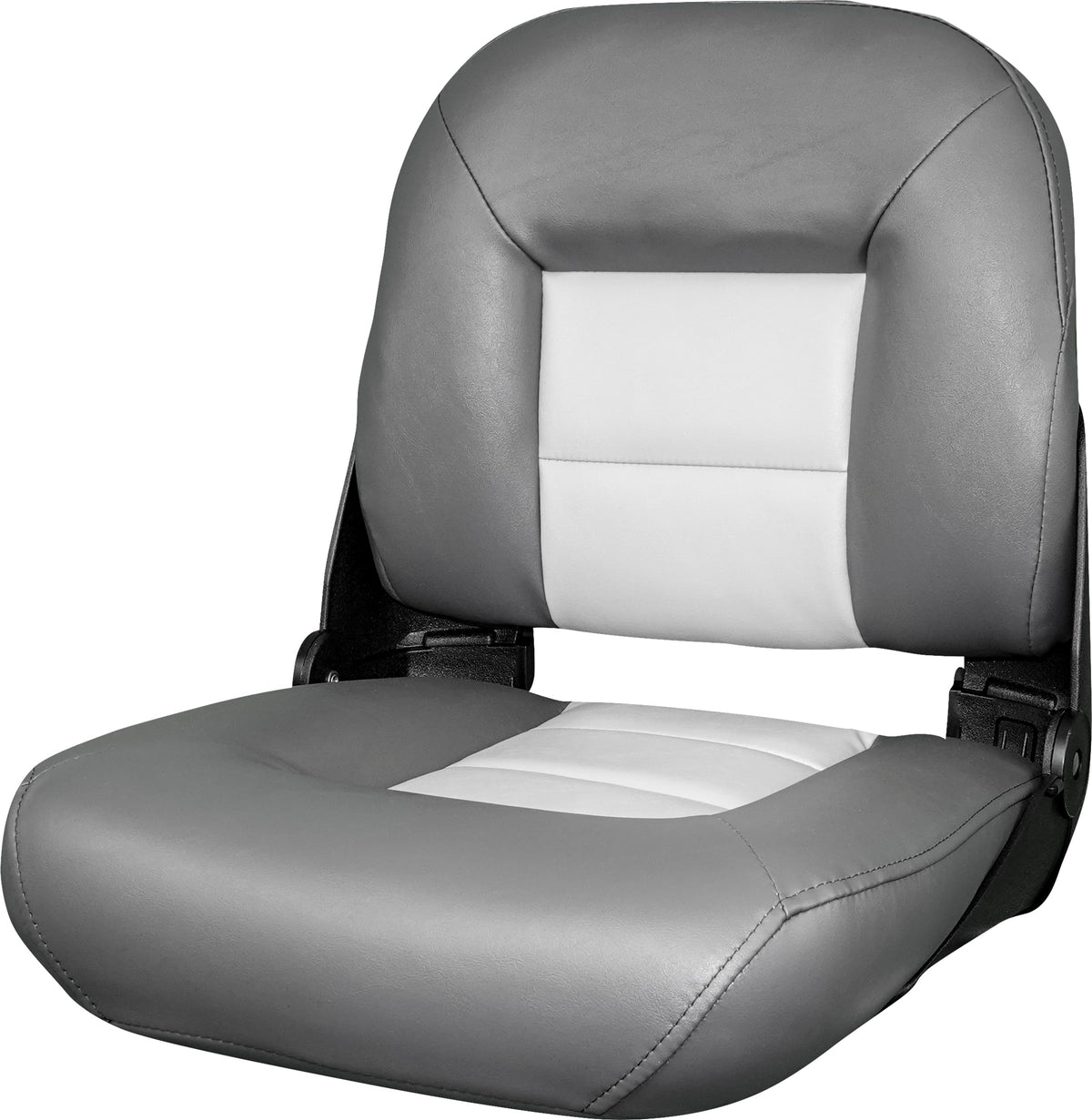 Tempress NaviStyle Low Back Boat Seat - Marine Vinyl, Gray or Charcoal/Gray