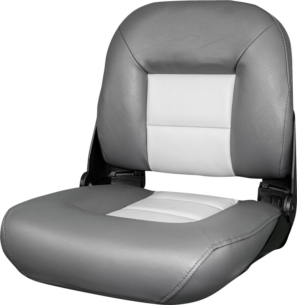Tempress NaviStyle Low Back Boat Seat - Marine Vinyl, Gray or Charcoal/Gray