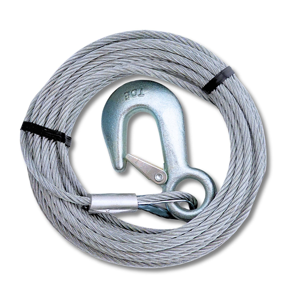 Tie Down Engineering 59385 Winch Cable, 3/16 in x 25 ft, 4200 lb Rated Galvanized Aircraft Cable