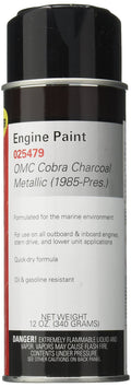Moeller 025479 EP OMC Charcoal Metallic Engine Paint, 12 oz Aerosol
