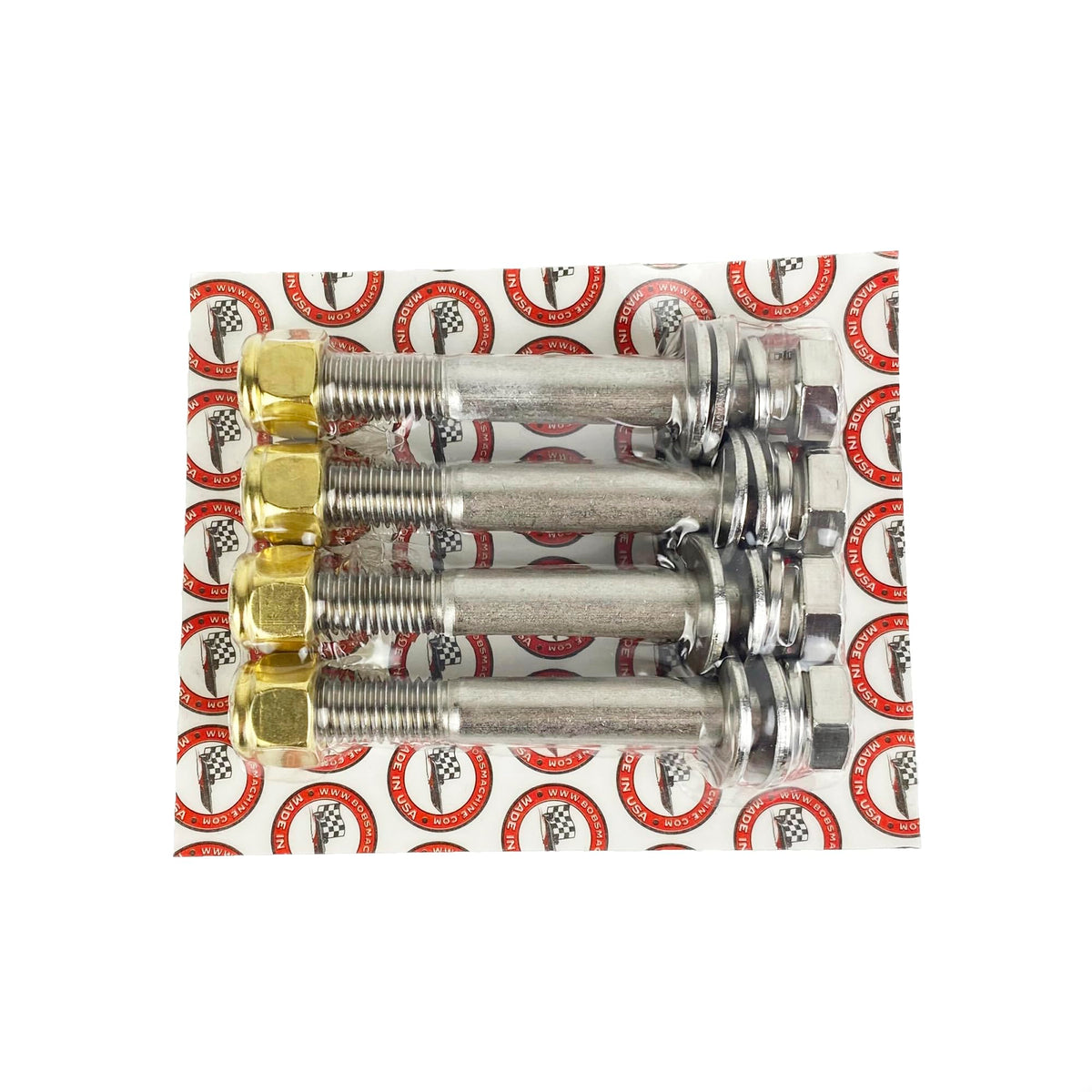 Bob's Machine 4 Inch Stainless Steel Bolt Kit, 3/8-16 UNC, 4-Pack - Transom to Jack Plate Mounting Bolts
