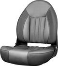 Tempress ProBax Orthopedic Folding High Back Boat Seat - Black/Charcoal/Carbon or Blue/Gray/Carbon
