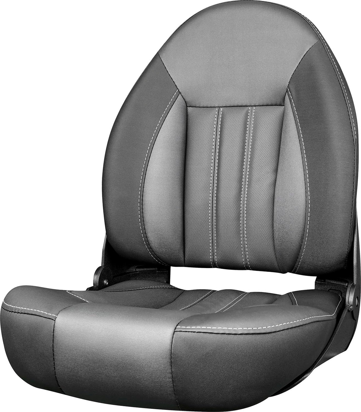 Tempress ProBax Orthopedic Folding High Back Boat Seat - Black/Charcoal/Carbon or Blue/Gray/Carbon