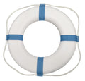 Taylor Made Products Decorative Life Ring 373, 25 Inch, White with Blue Stripes