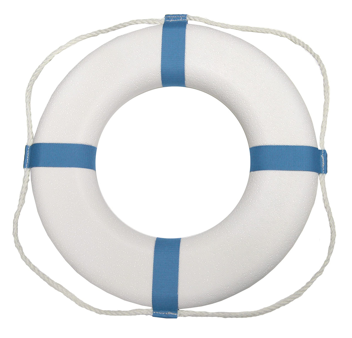 Taylor Made Products Decorative Life Ring 373, 25 Inch, White with Blue Stripes