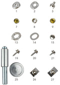 Sea-Dog Snap Turn Buckle - 2 Screw Base, Nickel Plated Brass, 2-Pack