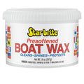 Star brite Presoftened Boat Wax, 14 oz Paste Wax for Fiberglass, Aluminum, Chrome and Painted Surfaces